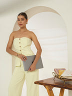 Savorelle Luna Strapless Co-ord Set Yellow