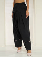 Savorelle Solid Farsi Suit Black