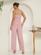 Savorelle Luna Strapless Co-ord Set Rose